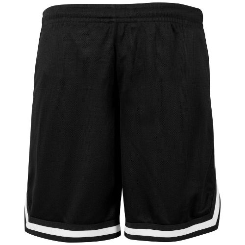 Build Your Brand Two-Tone Mesh Shorts Black/Black/White